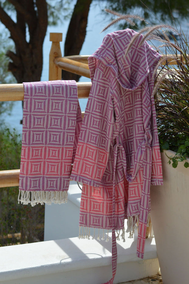 Hammam bathrobe SQUARE - one size (36 to 40)