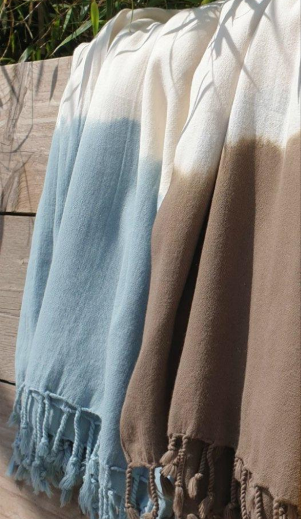 Extra zachte en lichte hamamdoek - Tie dye - bamboe en katoen