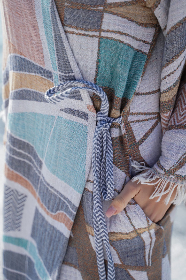 zusenzomer kimono badjas voor dames - model AZRA