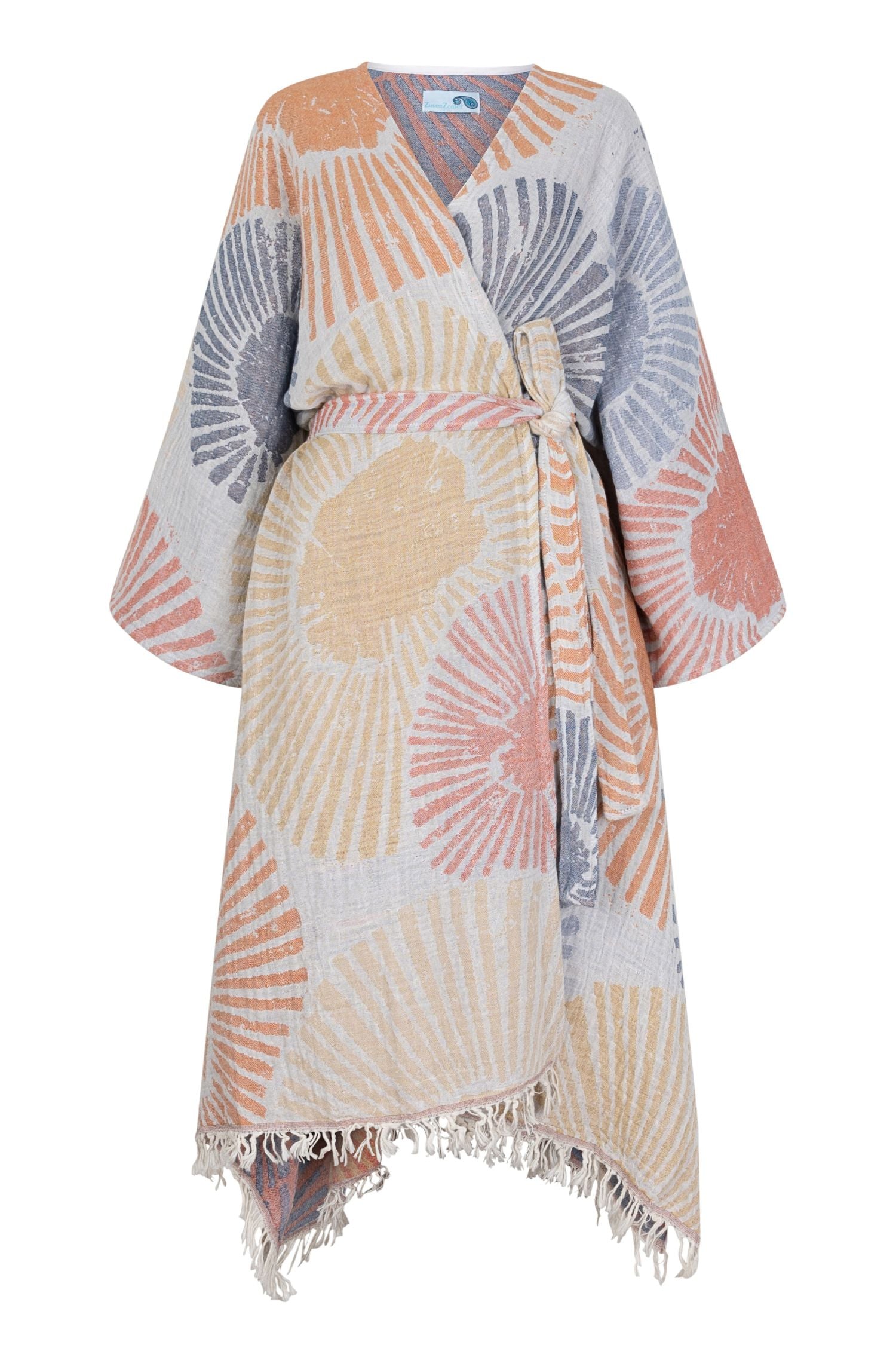 boho kimono jurk vakantie sauna bikini