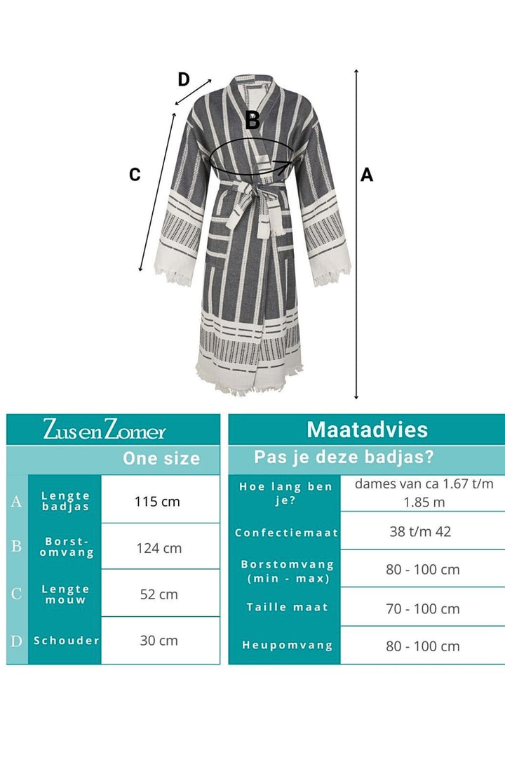 ZusenZomer lalnge kimono boho badjas