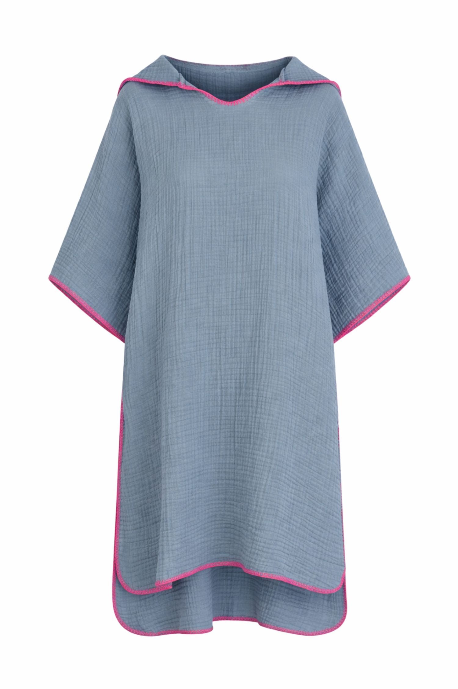 Women's surf poncho, sauna poncho, beach poncho - fair trade