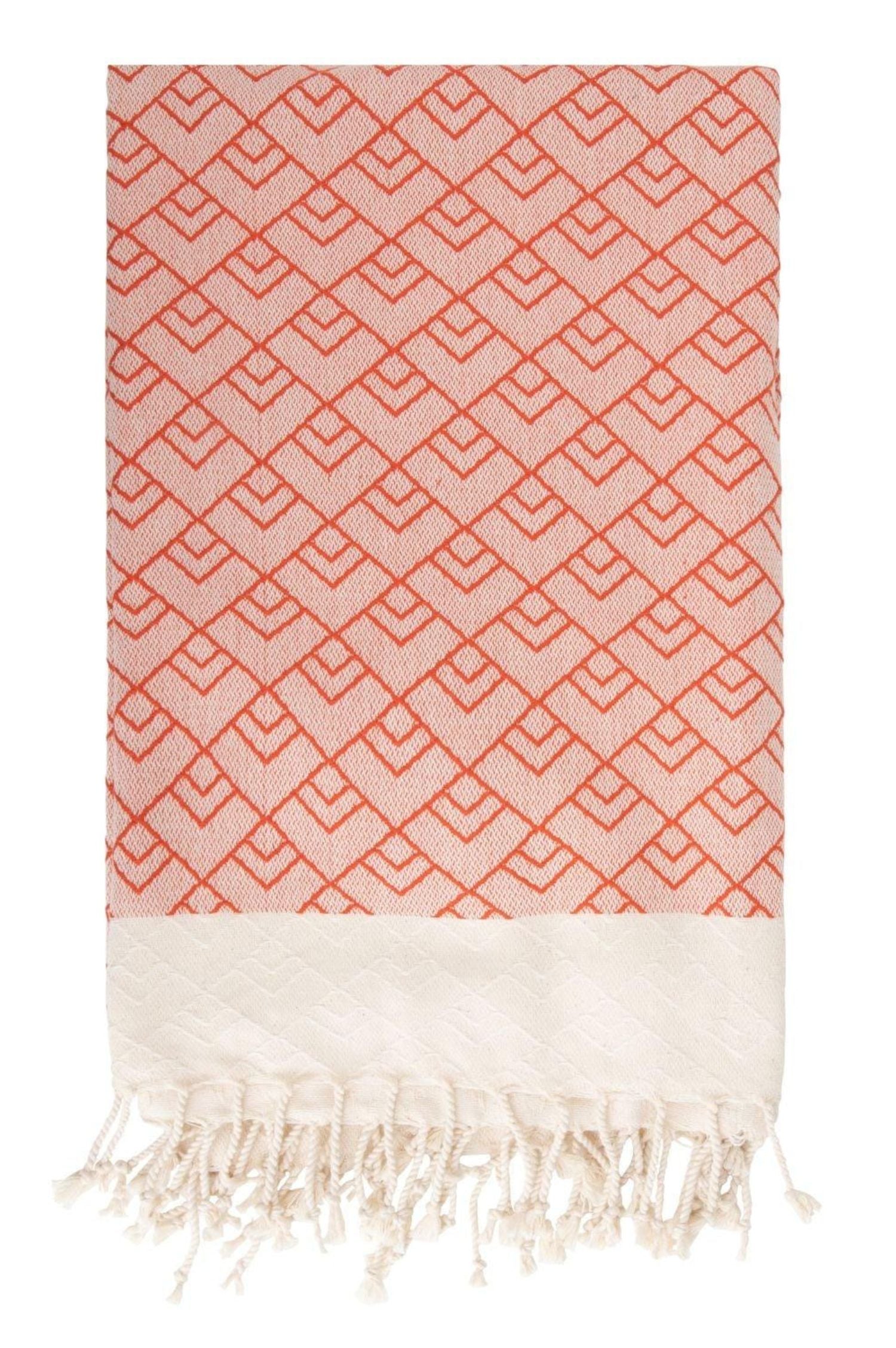 Extra langes Hamam-Handtuch GEO - Bio-Baumwolle - 100x210 cm