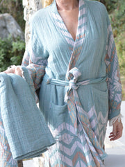 Boho kimono bathrobe REZA for women - one size (36 to 42)