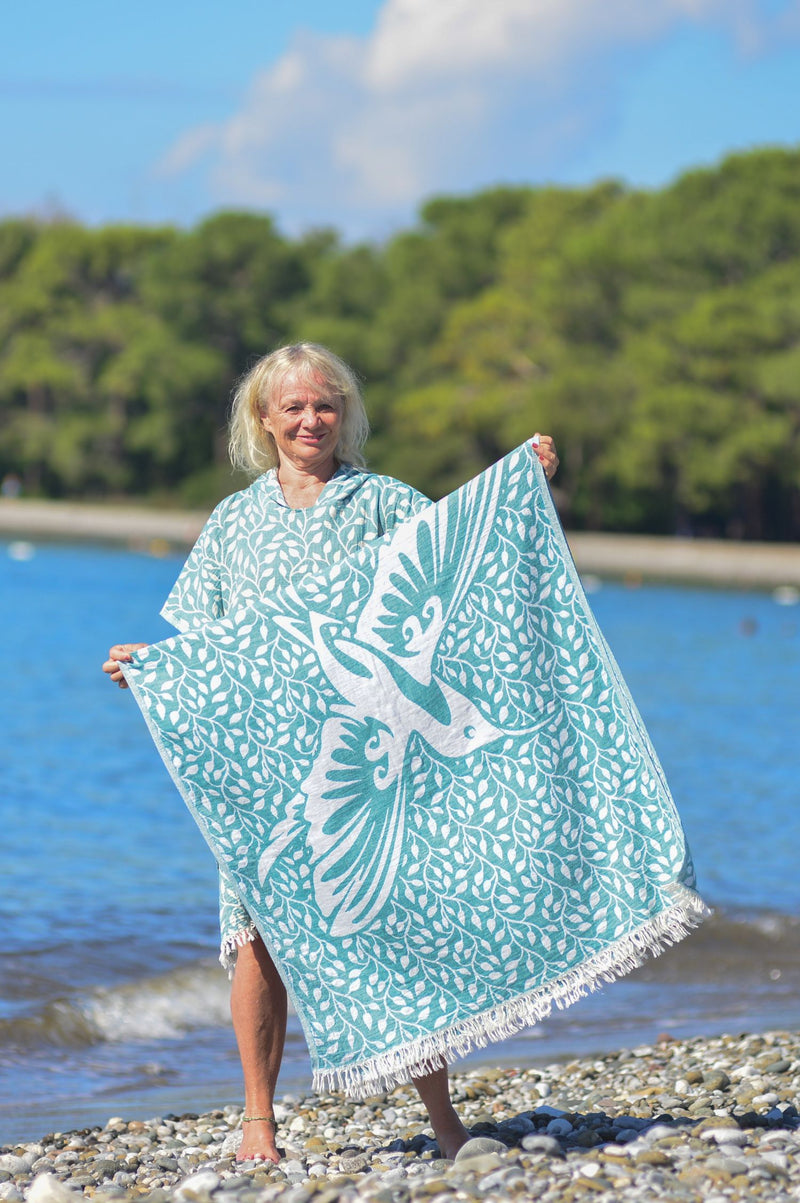 Hamamdoek poncho 