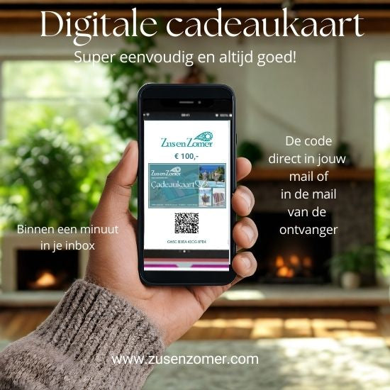 digitale cadeaukaart voor cadeau zusenzomer