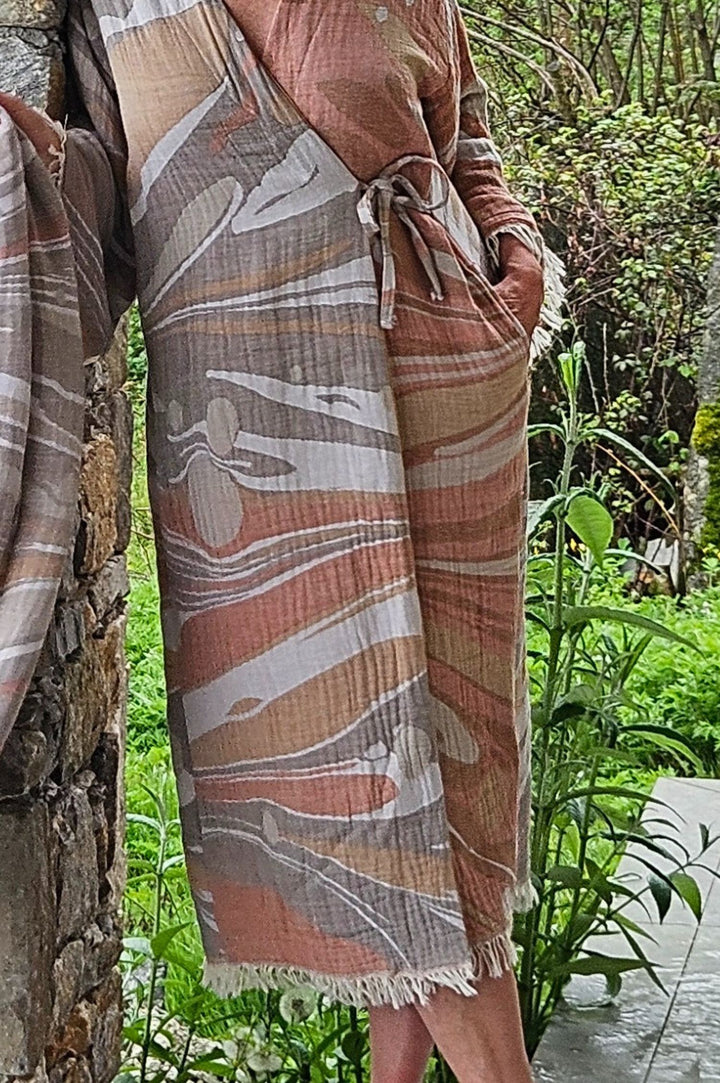 zusenzomer kimono badjas voor dames - model dilek - zijzak