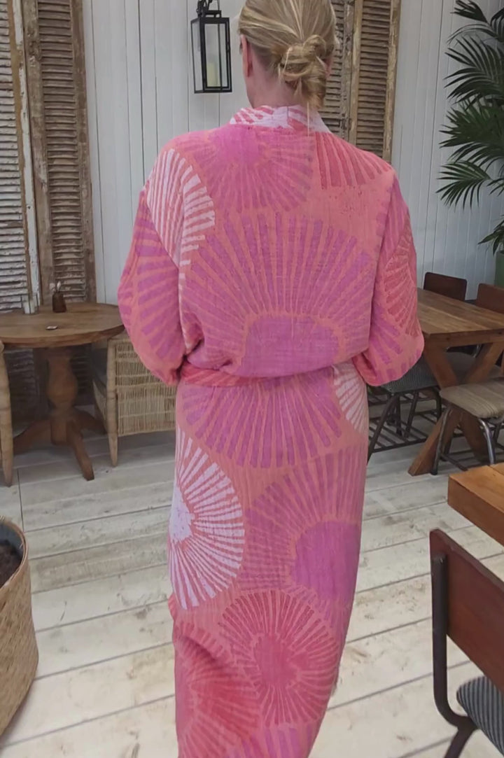 ZusenZomer dames badjas fairtrade sauna vakantie ALYA
