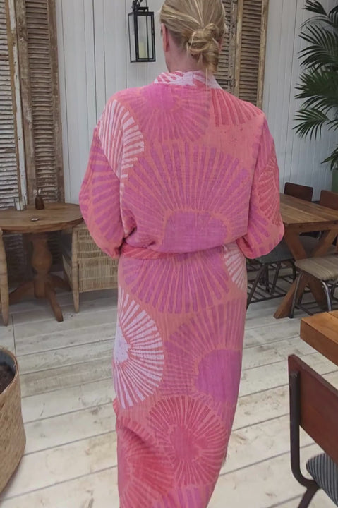 ZusenZomer dames badjas fairtrade sauna vakantie ALYA
