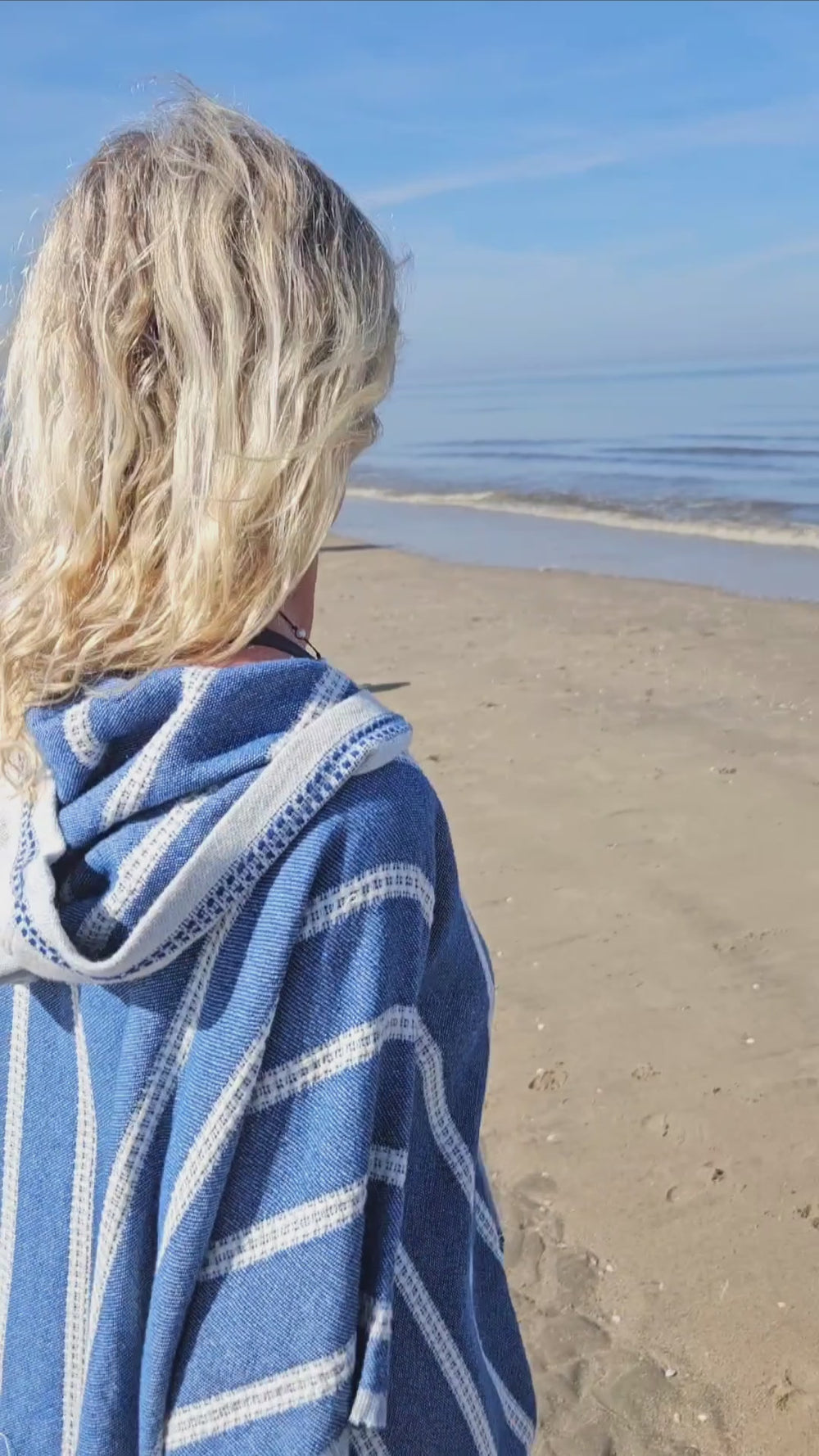 SUN CUBE Surf Poncho, wikkelbadjas met capuchon, dik