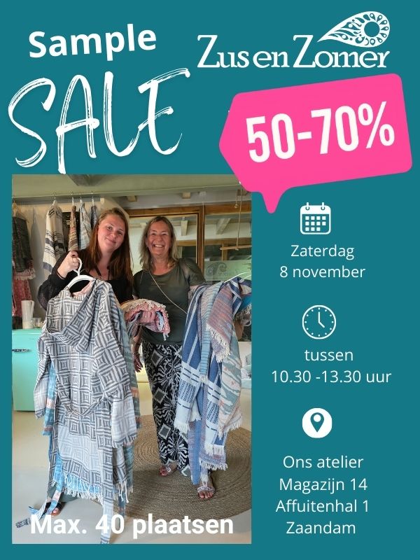 Entry voucher €7.50 for the ZusenZomer Sample & Outlet Sale
