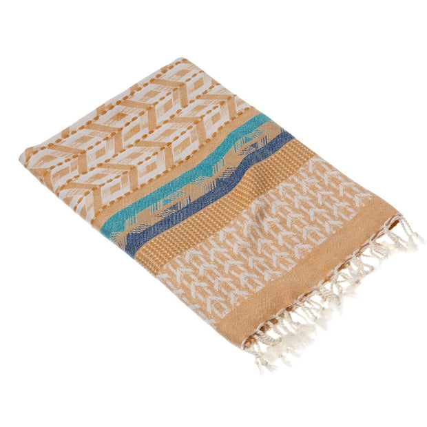 Hamam towel ESLA - 95 x180 - caramel