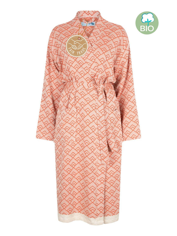 Luxury Kimono bathrobe GEO - unisex - organic cotton